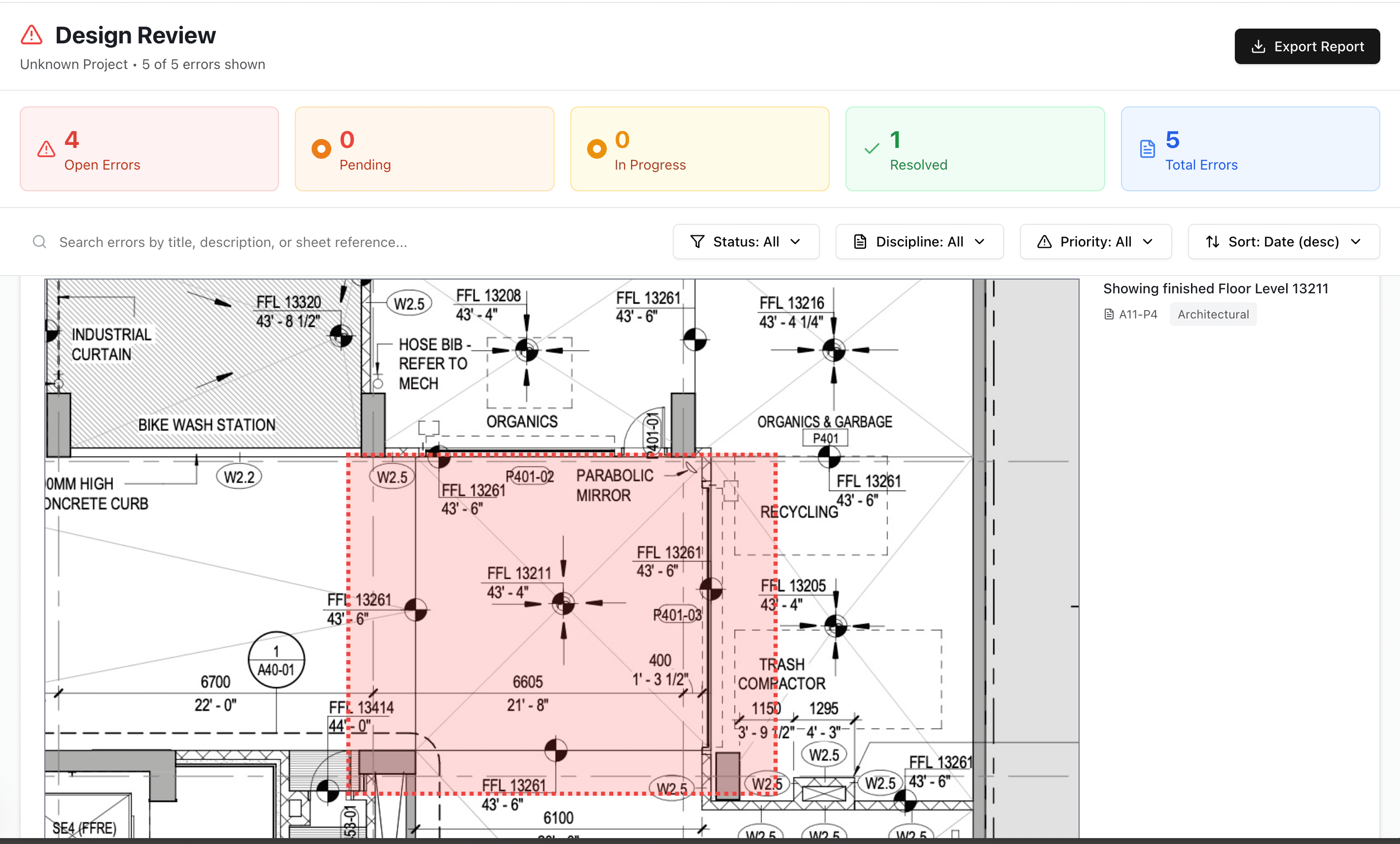 Error Detection Demo Hover